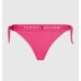 Tommy Hilfiger γυναικείο μαγιό bikini bottom σε φούξια χρώμα με λάστιχο,κανονική γραμμή,100%polyester UW0UW04497 TP1
